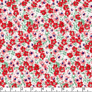 Flower Patch Red - Yardage