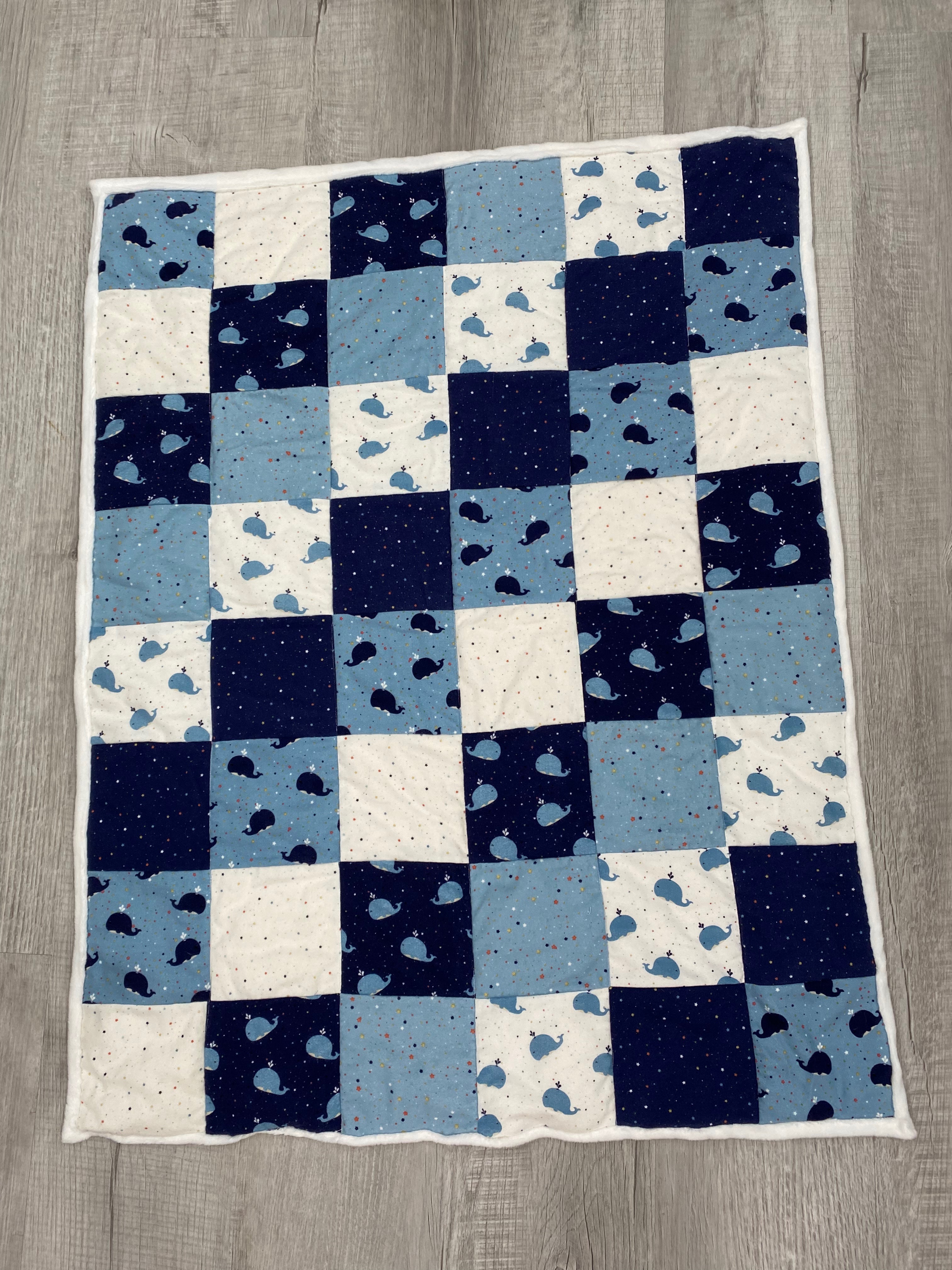 Juvenile Flannel Whales 5" stacker - Riley Blake Designs - Image 2