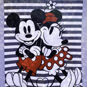 Mickey & Minnie Stripe Panel Quilt Kit - Springs Creative