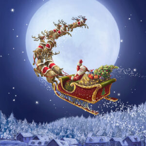 Christmastime is Here To All A Goodnight Panel - Riley Blake Designs