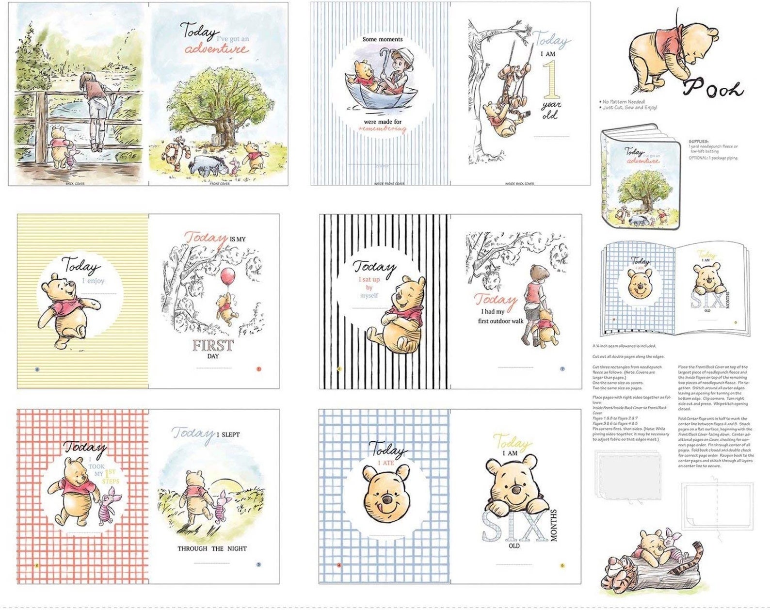 Pooh Soft Book - Yardage