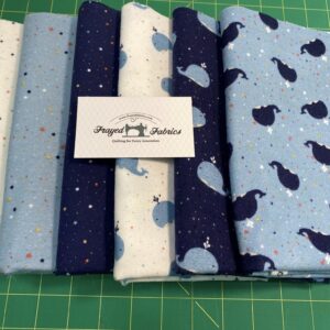 Juvenile Flannel Half-Yard Whales Bundle - Riley Blake Designs