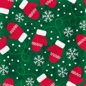 Winter Mittens Green - Yardage