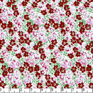 Flower Patch Burgundy - Yardage