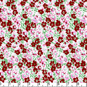 Flower Patch Burgundy - Yardage