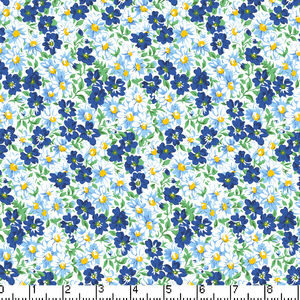 Flower Patch Navy - Yardage