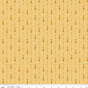 Mod Meow Stripes Honey - Yardage