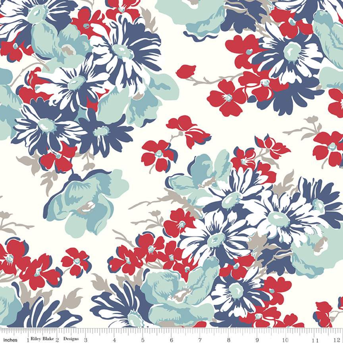 Wide Back Cook Book Denim - Yardage (Half-Yard Increments)