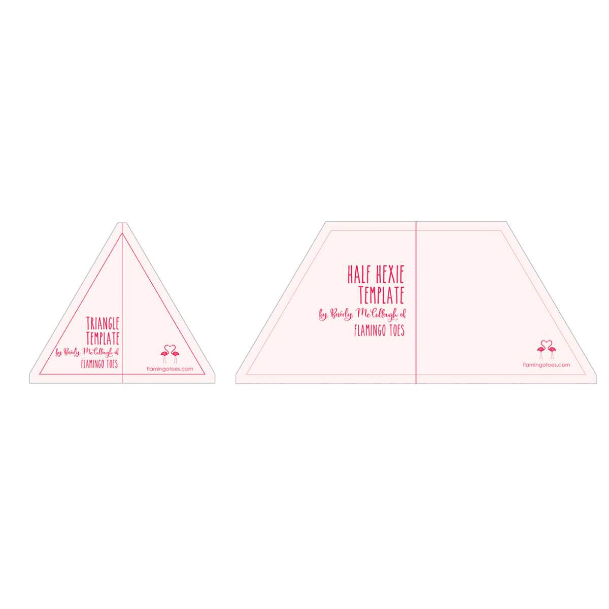 Triangle and Half Hexie Template Set - Beverly McCullough - Image 2