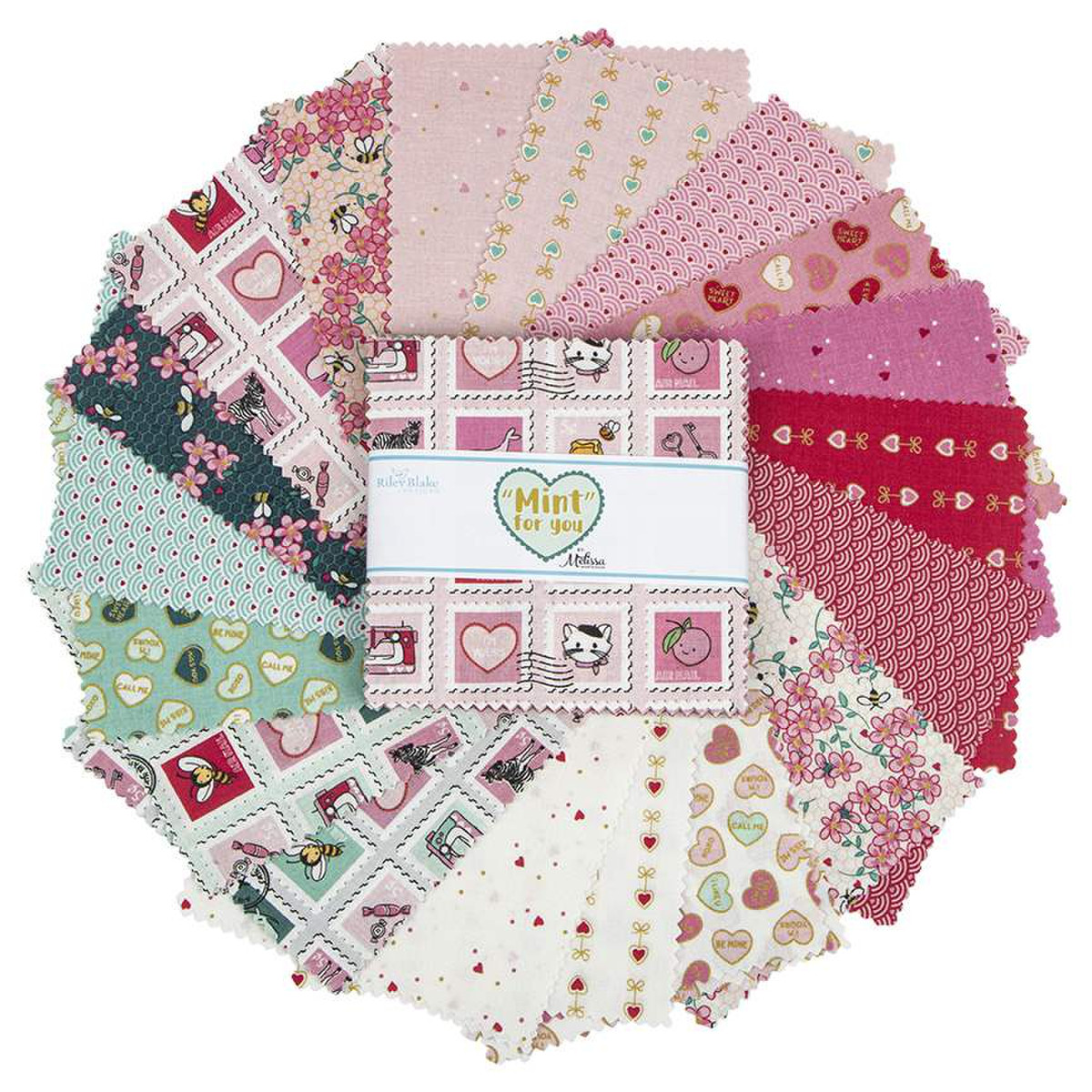 Mint for You Heart of Hearts Quilt Kit - Riley Blake Designs - Image 8