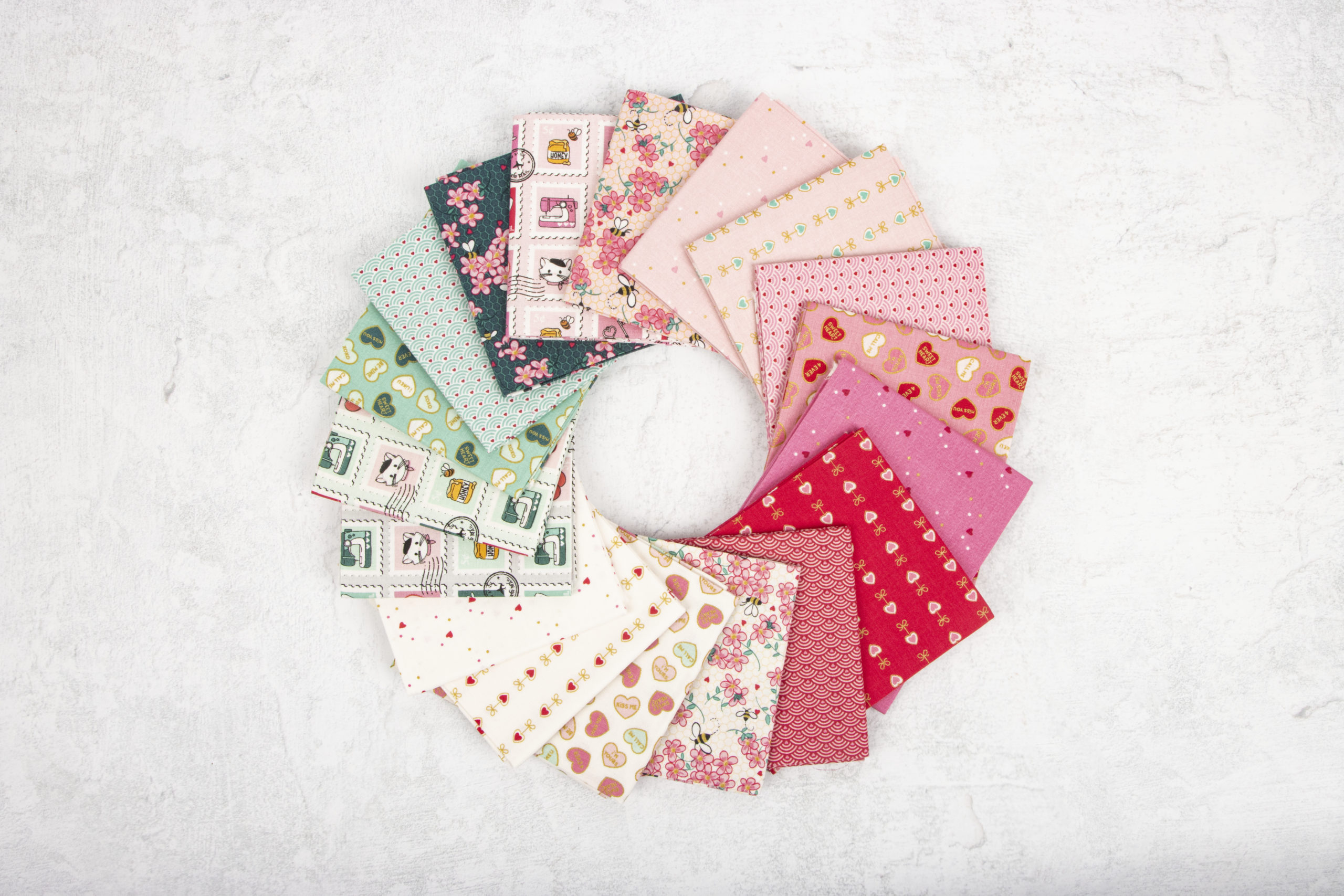 Mint for You Heart of Hearts Quilt Kit - Riley Blake Designs - Image 3