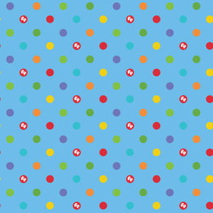 Fisher-Price Dots Blue - Yardage