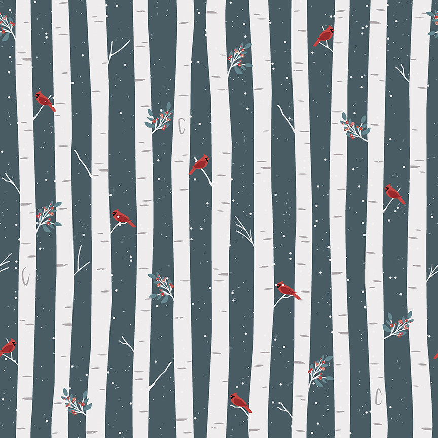 Winterland Main Midnight - Yardage