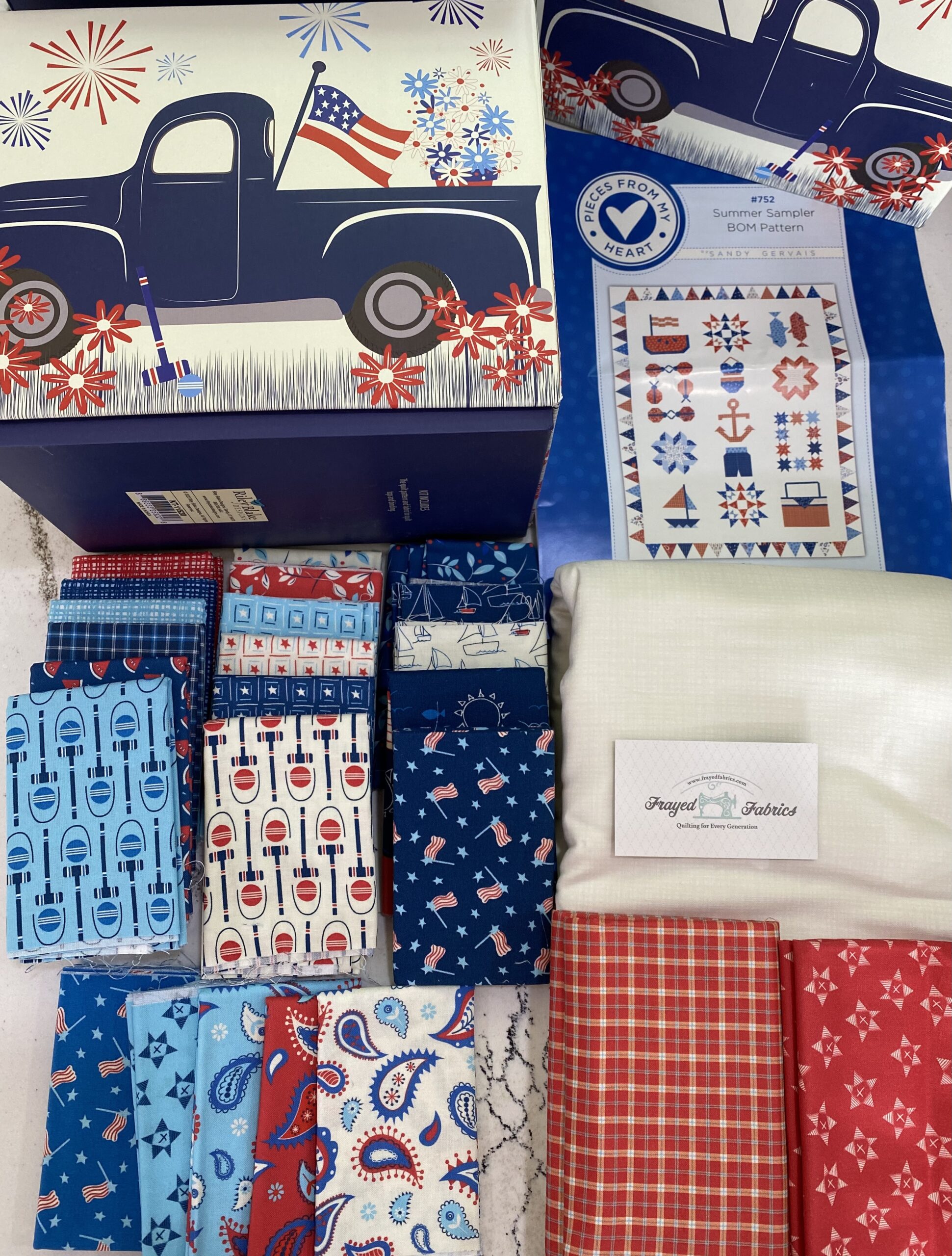 Summer Sampler Quilt Boxed Kit - Riley Blake Designs - Image 4