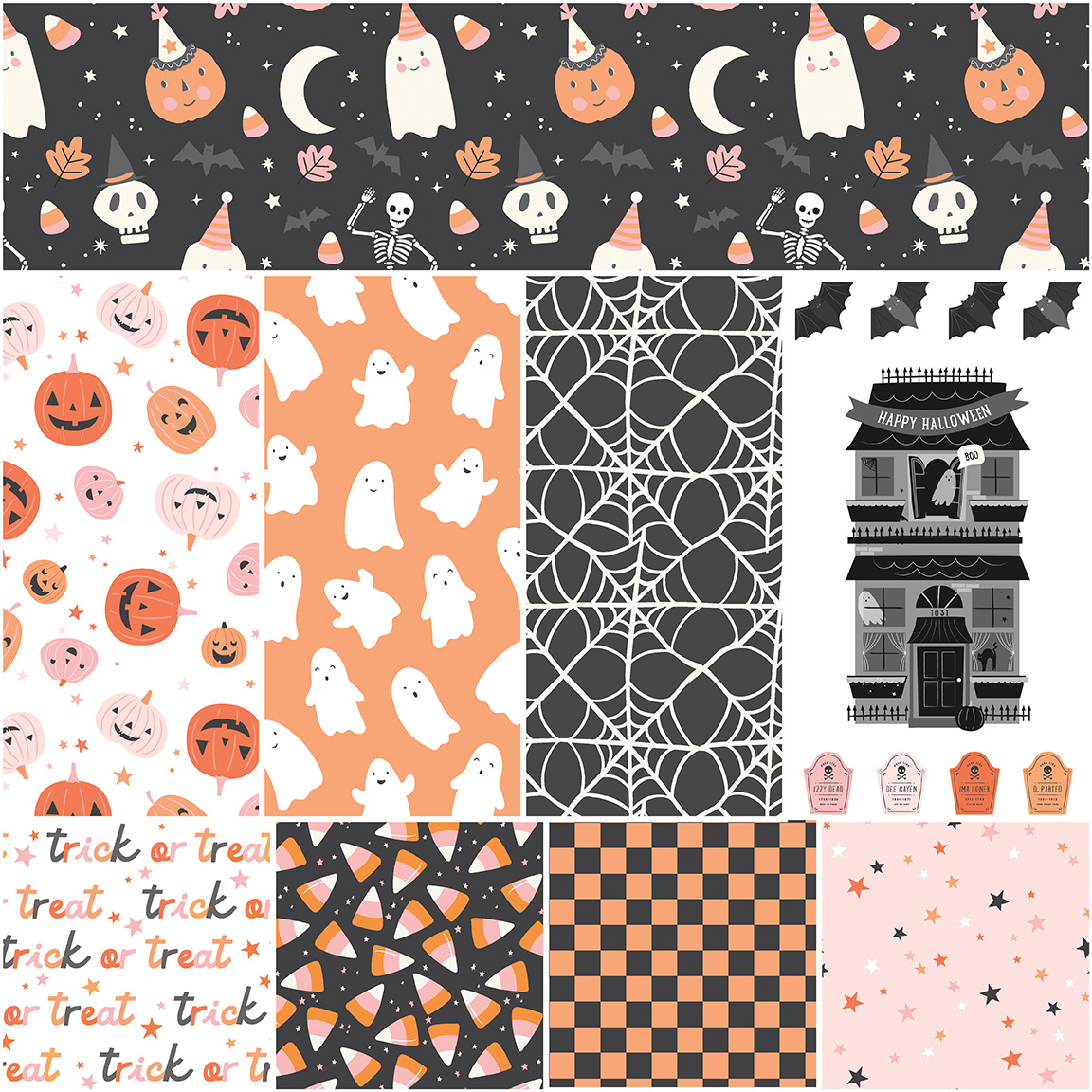 Hey Pumpkin Charcoal Yard Bundle - Riley Blake Designs - Image 4