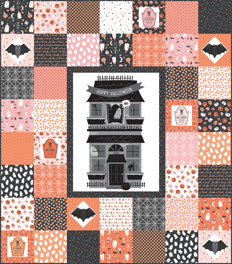 Hey Pumpkin 10 in stacker + Happy Halloween Panel - Riley Blake Designs - Image 4