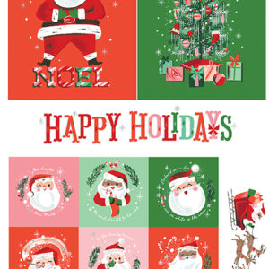 Twas Happy Holidays Panel - Riley Blake Designs